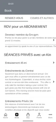 Gm Gym android App screenshot 1